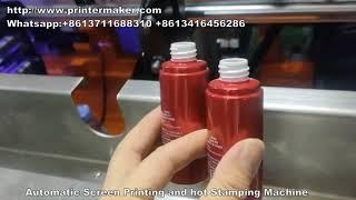 Automatic Screen Printing and Hot Stamping Machine for Glass Bottles