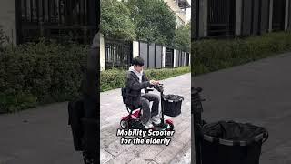 Four-wheel electric mobility scooter for the elderly. #scooter #mobilityscooter #elderly #mobility