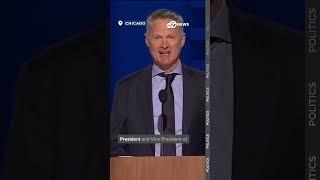 Steve Kerr at day one of DNC | "we can tell Donald Trump, night-night."