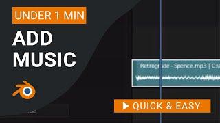 Blender Tutorial: How to Add Music in Blender Video Editor