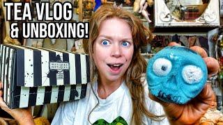 I'M BACK! Tea Vlog & Beetlejuice Lush Unboxing!