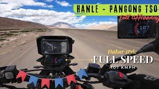 God Speed | Hanle to Pangong Lake | solo offroading like Dakar Racer #ladakh #tamil