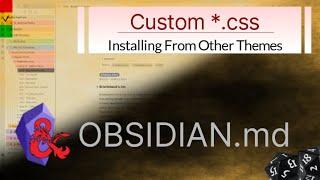 Obsidian - Custom CSS Installation