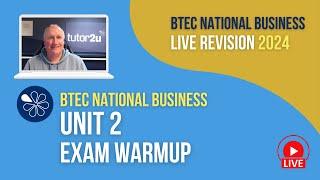 Unit 2 (Marketing Campaign) Exam Warmup | BTEC National Business 2024