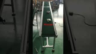 Maxsen slope PVC belt conveyor testing