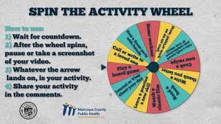 Need activity ideas? Spin the wheel