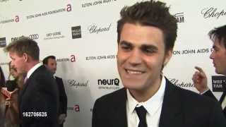 Paul Wesley interview at Elton John Party 2013/2/24