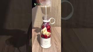 Berry Banana Milkshake with BlendOn Portable Blender! 