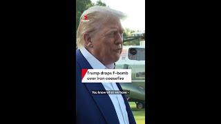 Trump drops F-bomb over Iran ceasefire