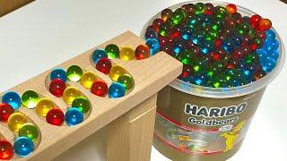 Marble Run Race ASMR  HABA Slope & Haribo Gold Bear Gummies