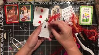 Embellishments for junk journals/ papercrafts using playing cards tutorial | dearjuliejulie