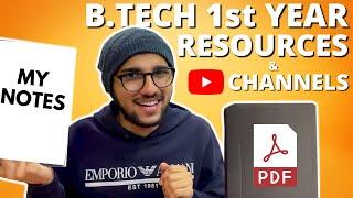 Best YouTube channels and Books for 1st year of BTECH | Hand Made notes Included