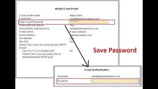 Tally Add On : Save Password for E-Mail in TallyPrime software.