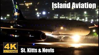 Sunset / Night Action | jetBlue A320, Caribbean ATR 72, WINAIR Twin Otter...@ St. Kitts, Caribbean