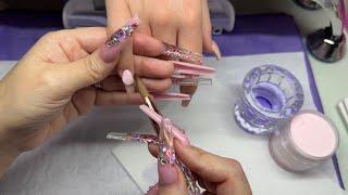 How To Do A Fill On Acrylic Nails | Short Nails