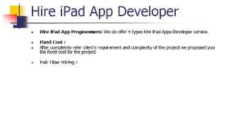 Hire iPad Developer India