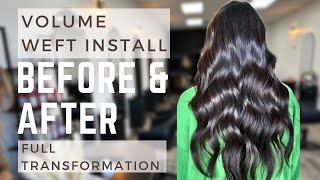 How To: Start Your Sew-In Hair Extension - Weft Tutorial #weftextensions #hairextensions