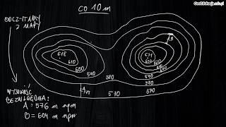 Praca z mapą - wysokość względna i bezwzględna, odczytywanie wysokości, obliczenia