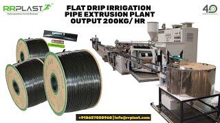 Inline Flat Drip Irrigation Pipe Extrusion Plant | Drip Irrigation Pipe Plant Machine Manufacturer