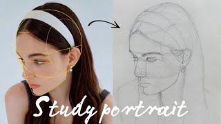 How to draw a portrait from scratch