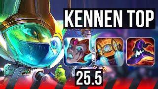 KENNEN vs JAX (TOP) | 52k DMG | KR Master | 25.5