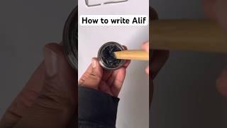 How to write Alif arabic calligraphy #shorts #alif #calligraphy