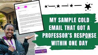 Looking to CONTACT a PhD SUPERVISOR? HOW TO WRITE COLD EMAIL to a SUPERVISOR that gets RESPONSE.