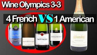 Can 1 American beat 4 French? Champagne VS American sparkling wine!