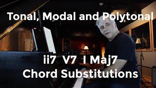 Tonal, Modal and Polytonal ii  V  I Jazz and Classical Chord Voicing's