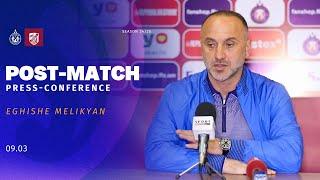 Eghishe Melikyan press conference after the match against Urartu