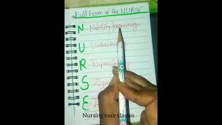 nurse full form //nurse word meaning//nurse