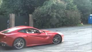 FERRARI F12 BERLINETTA BURNOUT!! Full Throttle Accelerations, Drift and Rev