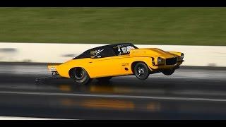 OUTLAW 10.5 WHEELSTANDING 6 SEC PASSES AT ROUND 7 SYDNEY DRAGWAY 14.9.2014