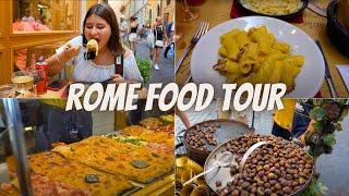 Best ROME Food Tour | Pasta Carbonara, Colosseum, Gelato, Roman Pizza & More