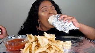 MOE'S HOMEWRECKER BURRITO MUKBANG! BIG BITES