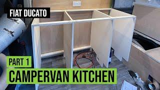 HANDMADE Campervan Kitchen Pt 1 | Fiat Ducato L2H2 | UK Self-Build Campervan Conversion