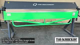 Sierra Victor Machinery: HM MACHINERY HM 2000L Straight Brake