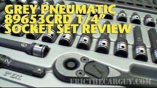 Grey Pneumatic 89653CRD 1/4" Socket Set Tool Review -EricTheCarGuy
