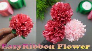 VERY EASYHow To Make With Ribbon Flowers DIYS