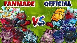 PVZ Fusion 2.3 Challenge - Team FANMADE vs OFFICIAL Plant vs 300 Obsidian Gargantuar - Who Will Win?