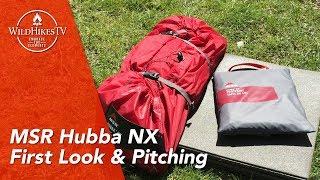 MSR Hubba NX - 1 Person Tent - MSR Footprint - First Look and Pitching