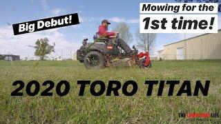 All NEW 2020 TORO TITAN Making Its Debut Cutting Grass!  MyRide Suspension System Gets Dialed In!