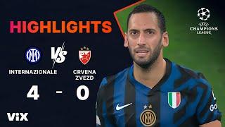 Inter Milan vs. FK Crvena zvezda - Game Highlights | UEFA Champions League 2024/25 | ViX