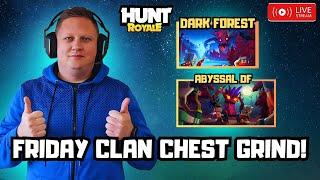  *LIVE* HUNT ROYALE! FRIDAY CLAN CHEST GRIND! FAST RUNS ONLY!