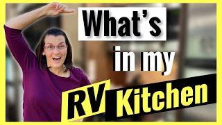 What I Brought in my RV Kitchen for Full-Time Living | Best Storage Ideas