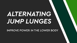 Exercises with an Athletic Trainer: Alternating Jump Lunges