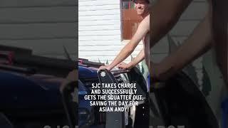 SJC Saves the Day: Squatter Out at Asian Andy's House #asianandy #Squatter #SJC #shorts