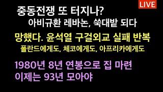 중동전쟁 또 터지나? 아비규환 레바논, 쑥대밭 되다 / 망했다. 윤석열의 구걸외교 반복. 체코 폴란드 등등 / 서울집값 12년만에 또 최고가 찍었다. 재앙일까? 축복일까?