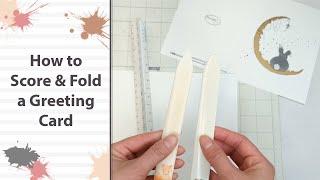 How to Score a Greeting Card with a Bone Folder