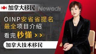 怎样移民加拿大多伦多？安省省提名移民政策是怎样的？共包含哪些项目类别？加拿大OINP安省省提名最全项目介绍，看完秒懂#加拿大移民#移民加拿大#安省移民#安省省提名